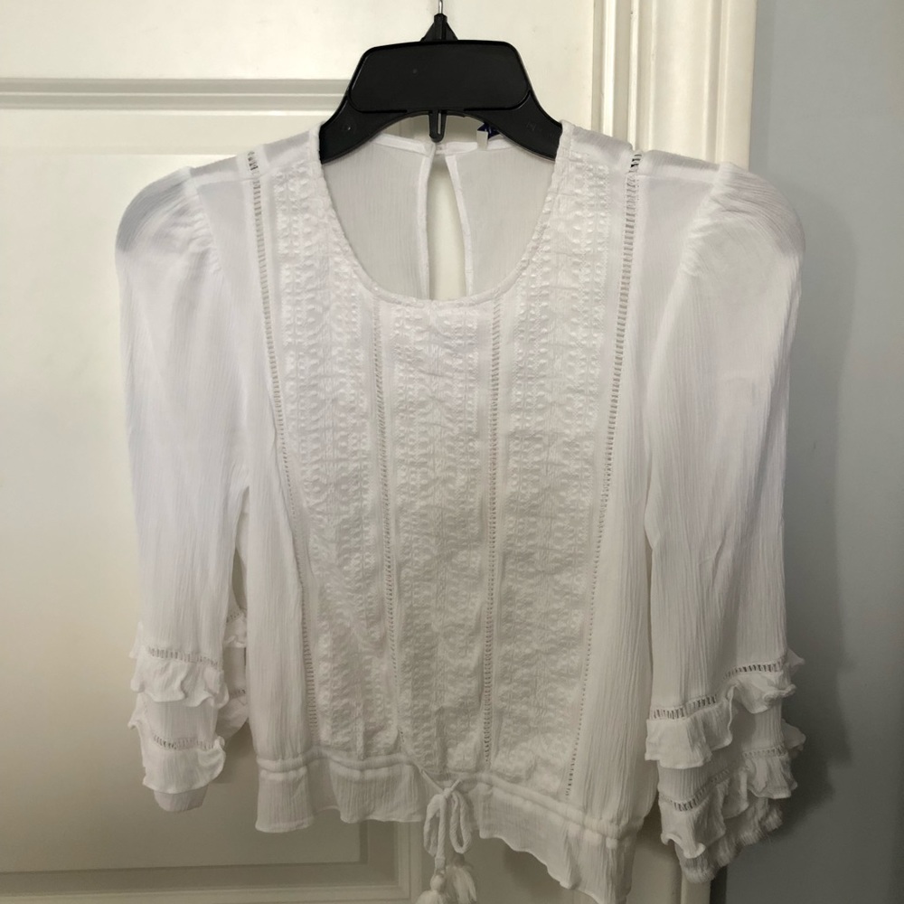 Embroidered Rebecca Minkoff Cropped Top sz XS